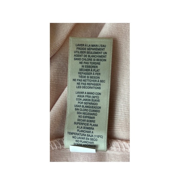 Rafaella‎ XL Pink Embellished Neck 3/4 Sleeve 100% Soft Cotton Pull Over Top - Picture 6 of 6